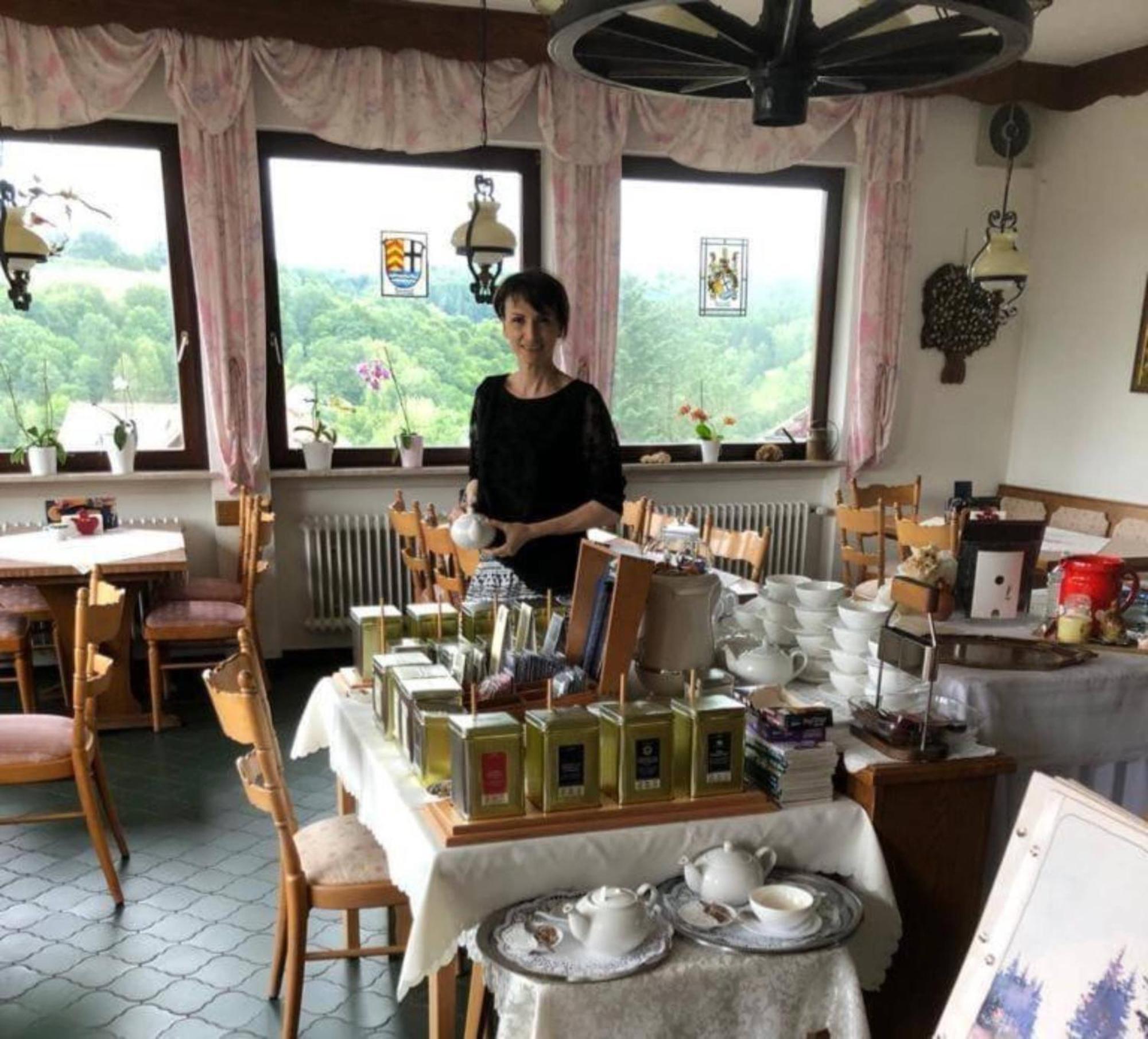 Café Pension Sonnenkanzel Staatsbad Brückenau Exterior foto